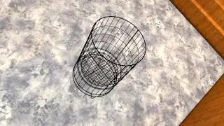 Round Wire Dump Bin (Black Finish)