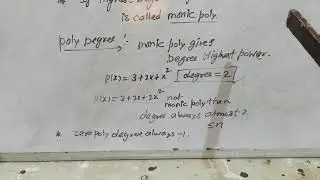 Polynomials part1