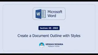 Create a Document Outline with Styles | Microsoft Word | Video 2