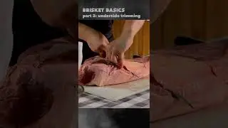TRIMMING THE UNDERSIDE | part 3 | how to trim a whole brisket #food #howto #bbq #cooking