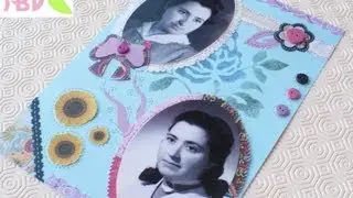 Tutorial: Pagina Scrapbooking foto antiche - Scrapbooking ancient photos