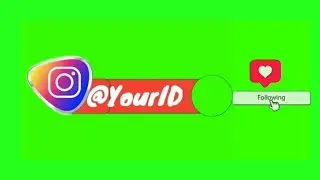 Instagram follow me green screen|instagram green screen animation download