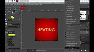 Heating & Security Control Part 2 - Raspberry Pi using GIMP to create my gui main menu buttons