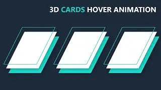 Css 3d Card design using html css | css animation | 3d cards