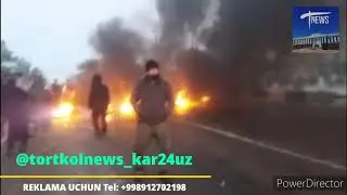 Сурхондарёда “свет” ўчишидан норози халқ шиналарни ёқиб, кўчаларни тўсиб қўйди Тelegram  | Facebook