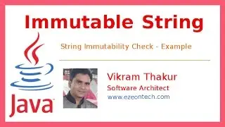 8 - Java String Immutable - Java Training By eZeon