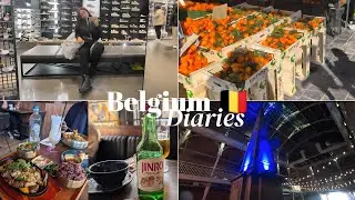 Belgium Was Not What We Expected | Street Market + Trying Out SOJU + LOTS Of Food Exploring