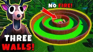 I Built a 3 WALL FORTRESS to Stop the Deer in 99 Nights in the Forest!