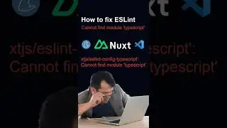 Nuxt 3: How to Fix ESLint Cannot find module 'typescript' Yarn 