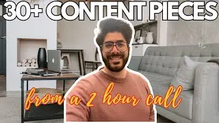 Turn 2 hours of Video Content into  30+ Pieces of Content for your Personal Brand