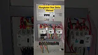 Rangkaian Star Delta Manual#rangkaianlistrik #electricalcircuit  #stardelta #stardeltastarter