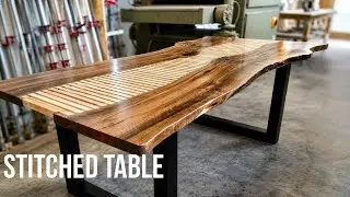 (SOLD) Fancy Walnut Table Built
