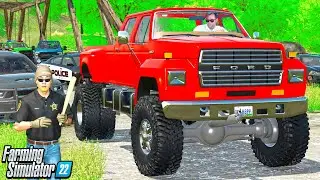 ON THE RUN FROM THE COPS! GOING TO JAIL (AGAIN!) | CAN WE MAKE MILLIONS? FARMING SIMULATOR 22