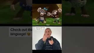 Deaf representation in Madagascar- A Little Wild! 😍🙈 #deafrepresentation #asl #DreamWorks