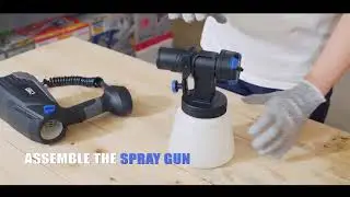600W HVLP Home Paint Sprayer 120V/230V Flow Control 4 Nozzle Easy Spraying and Clean