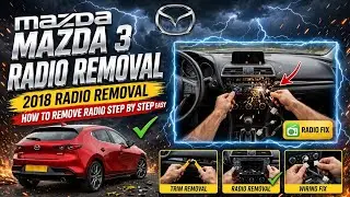 2018 Mazda 3 How to remove the radio step by step easy