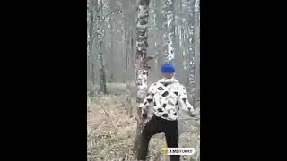Когда ты сам себе ниндзя, сельский каратист на тренировке, прикол, smile)))