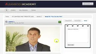 Lean Body Academy Walk Through 2017