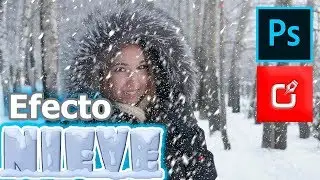 🔴WOOW! Do you want to make this Snow Effect on PHOTOSHOP? Follow these steps⭐⭐⭐⭐⭐