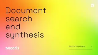 Generative AI Use Case Demo: Document Search & Synthesis