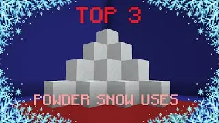 Top 3 Powder Snow uses | Minecraft snapshot 20w46a
