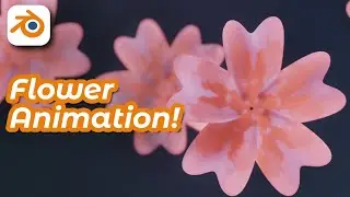 Cherry Blossom Petal Storm Animation with Geometry Nodes | Blender Tutorial