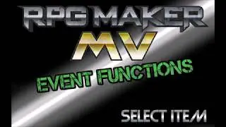 RPG MAKER MV: Event Functions - Scrolling Text