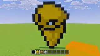 Minecraft Pixel Art Tutorial - Kakuna (Pokémon)