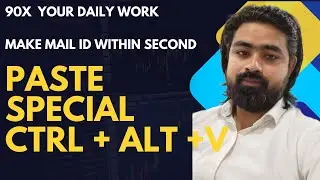 Paste Special | Cut Copy paste | Excel tutorial in Hindi | Learn form very basis to advance | Data