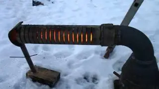 горелка на отработке с  дожигателем