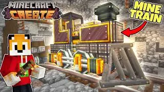 I built a RUNAWAY MINE TRAIN in Minecraft Create Mod