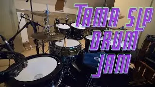 Tama S.L.P. limited edition charcoal oyster drum jam