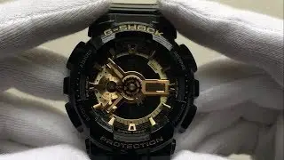 G-Shock GA110GB-1A (Glossy Black & Gold) Unboxing