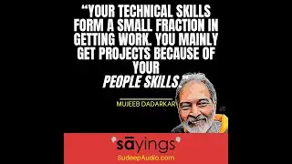 Importance of people skills in any technical field | converSAtions | Mujeeb Dadarka | SudeepAudio