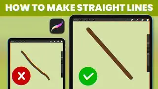 How to make straight lines on Procreate. Procreate tips 