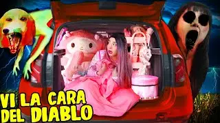 PASO UNA NOCHE en el CARRO ATERRADOR de HELLO KITTY y MY MELODY 💀⚠️PERRA SABE HABLAR 