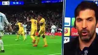 I DELIRIO DI BUFFON SUL RIGORE DATO AL REAL MADRID