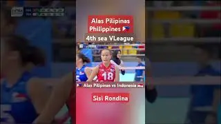 Alas Pilipinas vs Indonesia 4th sea VLeague finals 2024 #volleyball #gameplay #foryou #sisirondina