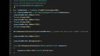 c# Reactive Programming replay  subject in 3 min