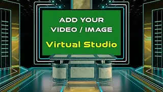 Green Screen Virtual Studio Desk For Kinemaster, Adobe Premiere, Adobe After Effects and Edius