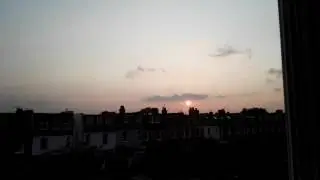 Sunset time-lapse 28-05-2016 Raynes Park South West London United Kingdom