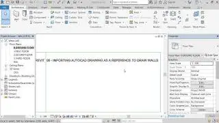 05 - IMPORT AUTOCAD DRAWING AS REFERENCE TO MODEL WALLS IN REVIT IN HINDI/URDU