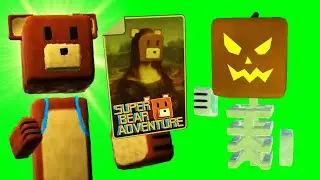 Super Bear Adventure Где спрятаны Стикеры 🐻 Смешные стикеры в Супер Беар Адвенчер 😉 