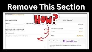 How to remove additional information in woocommerce checkout page