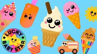🏖️🍦Summer Fun - Dancing Ice Creams & Ice Lollies Sensory Video for Little Ones! ☀️