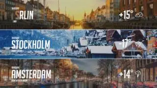 Weather Forecast Pack After Effects Template