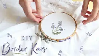 Easy DIY Embroidered T-Shirt | Bordir Kaos