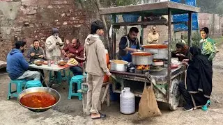 MOST SATISFYING ROADSIDE BREAKFAST COMPILATION 😋 | AUTHENTIC PAKISTANI STREET FOOD VIDEOS COLLECTION