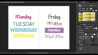How to use the text tools and fonts in Affinity Publisher (How to make printables)