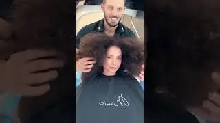 Curly Hair Cut Transformation! #shorts